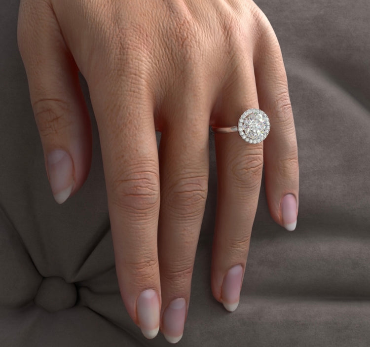 Halo Diamond Engagement Rings
