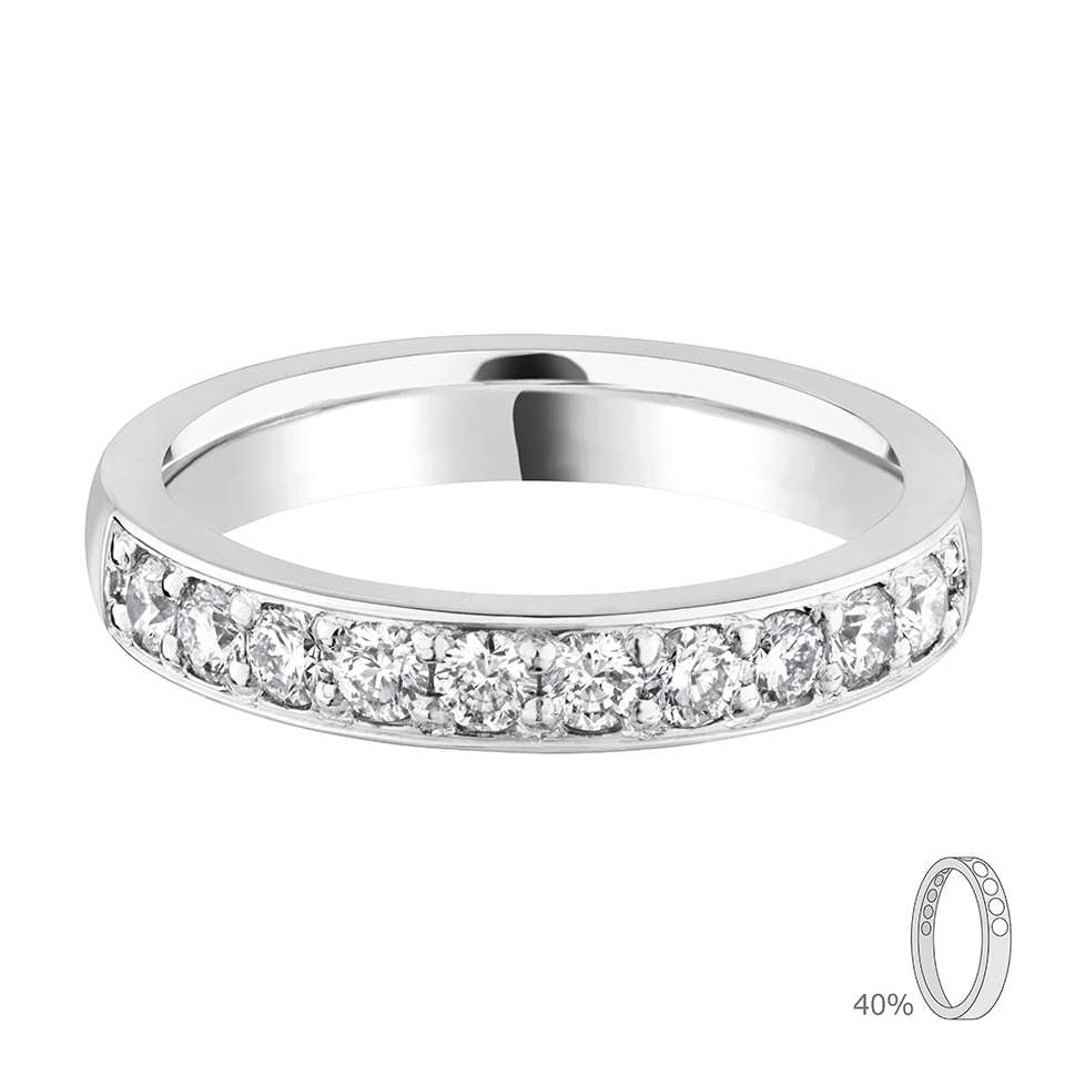London 3.30mm 40% Diamond Coverage