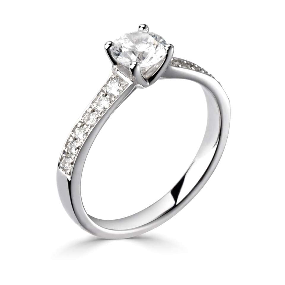 Gia in 18k White Gold