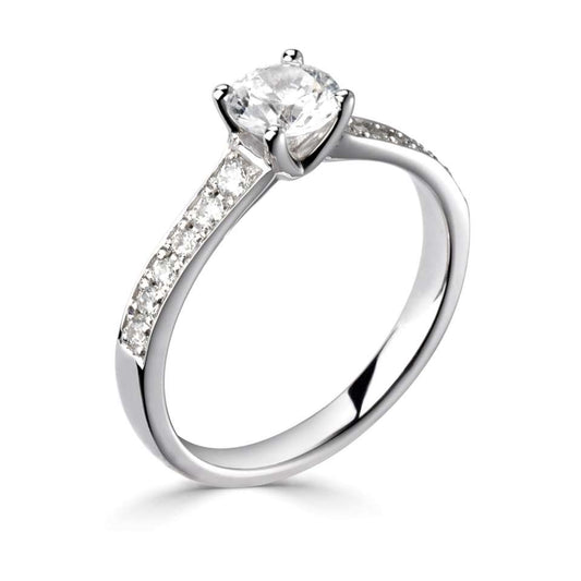 Gia in 18k White Gold