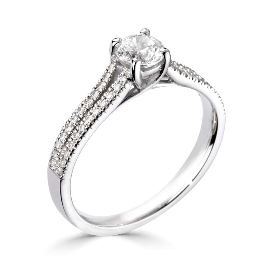 Adelina in 18k White Gold