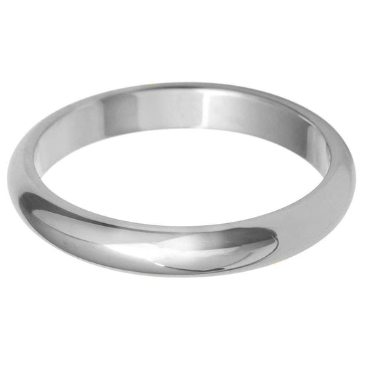 D Shape 18k WHITE GOLD