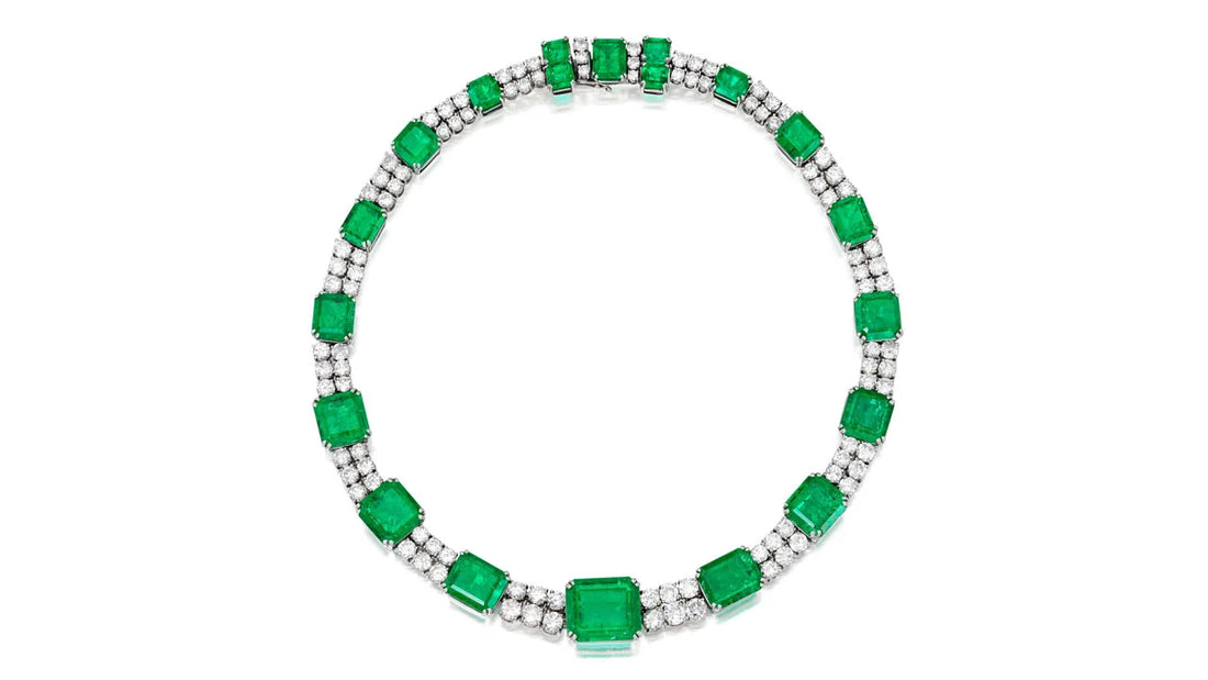 Emerald and Diamond Necklace Shines at Phillips Auction