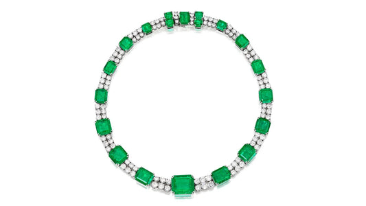 Emerald and Diamond Necklace Shines at Phillips Auction