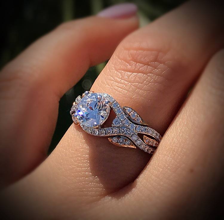 Diamond Set Engagement Rings