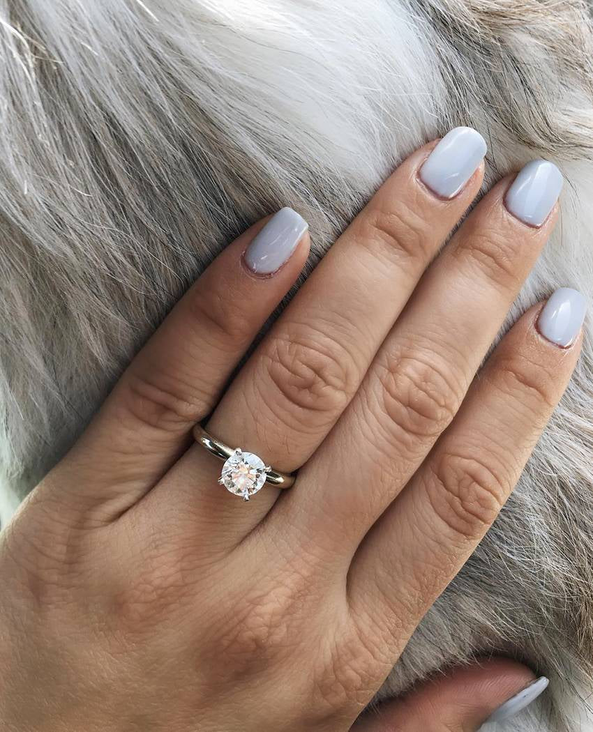Solitaire Plain Engagement Rings